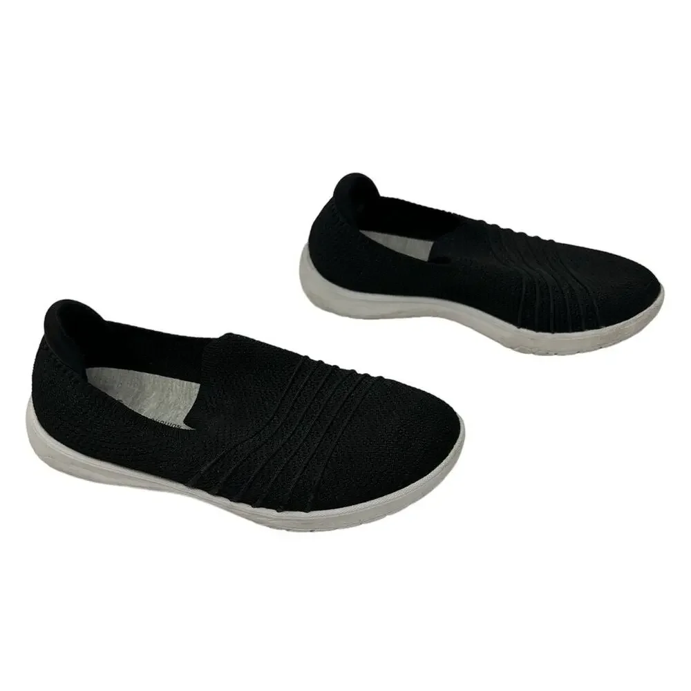 Clarks Size 7.5 Flats Black Cloud Steppers Comfort Shoe‎ Slip On Workwear Ortho